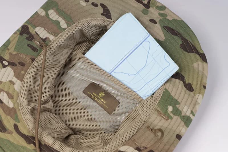 EM9768 "Rock lizard" Breathable Short Brim Tactical Boonie Hat construction detail 3