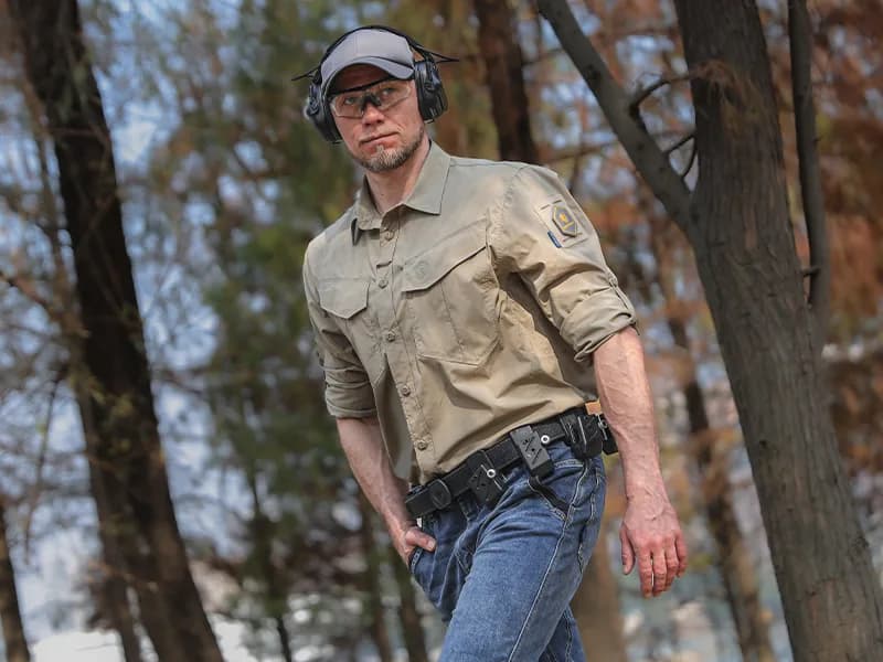 EMB9781 Predator Tactical Shirt application scene 3